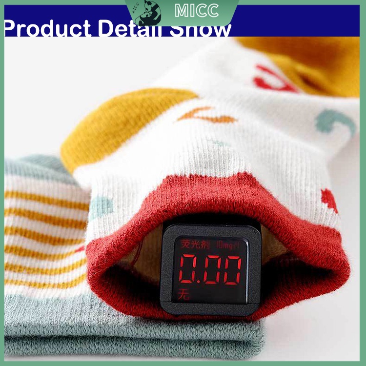 Set 5 Đôi Vớ Cotton Thoáng Khí Phong Cách Mới Cho Bé Trai Và Bé Gái