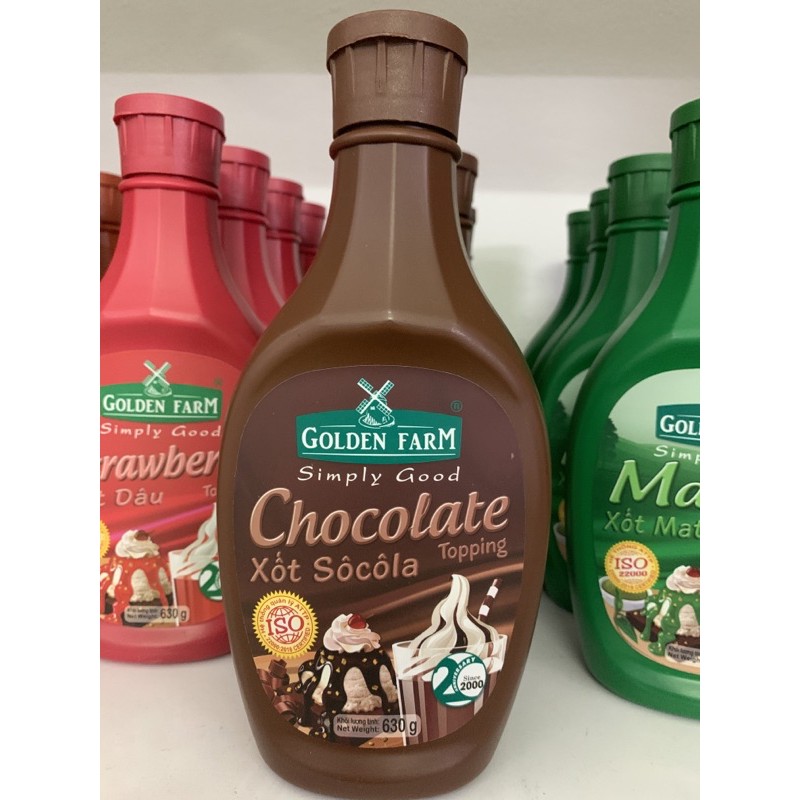 Sốt Topping Golden Farm Chai 630g