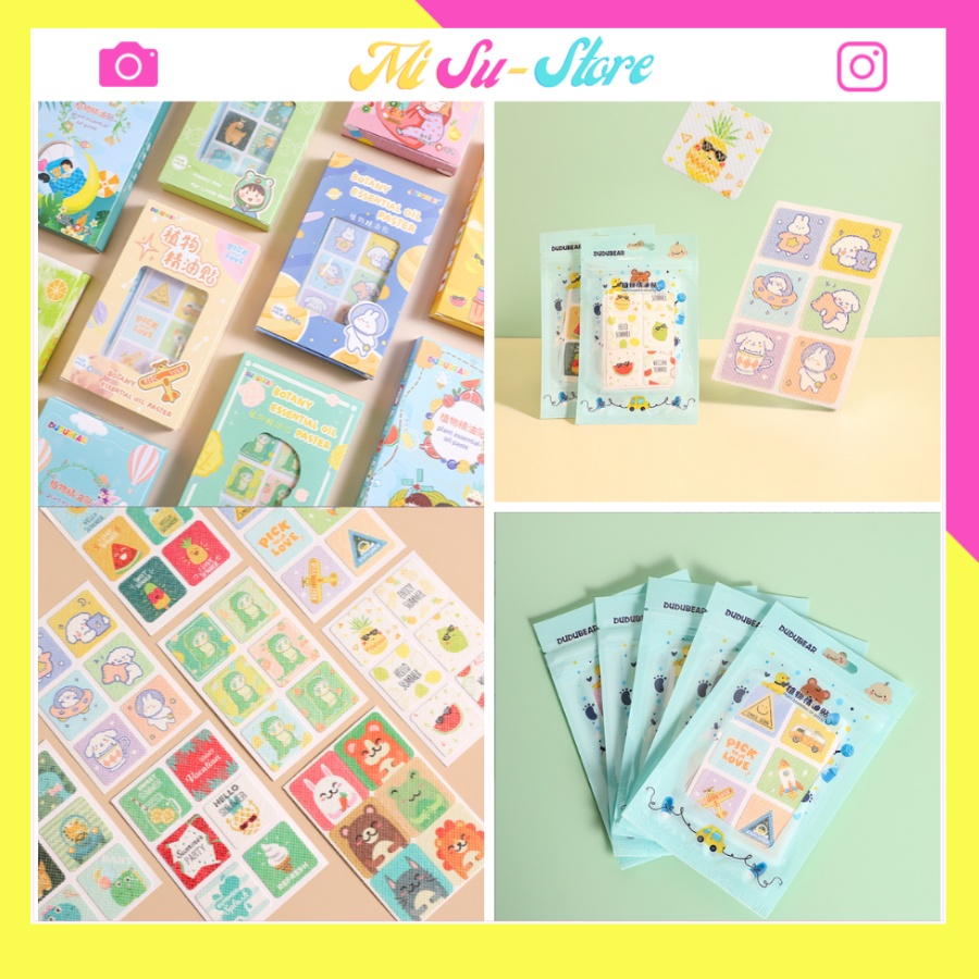 *Xả Lỗ * Miếng dán chống muỗi  36 miếng ngoài trời, trong nhà cho trẻ em, người lớn hoạt hình dễ thương cao cấp - Misu