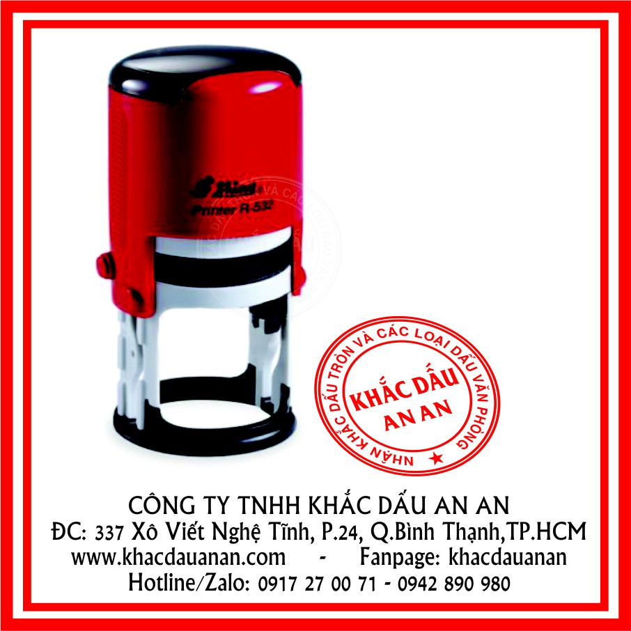 Miếng cao su con dấu, mặt dấu, nội dung con dấu