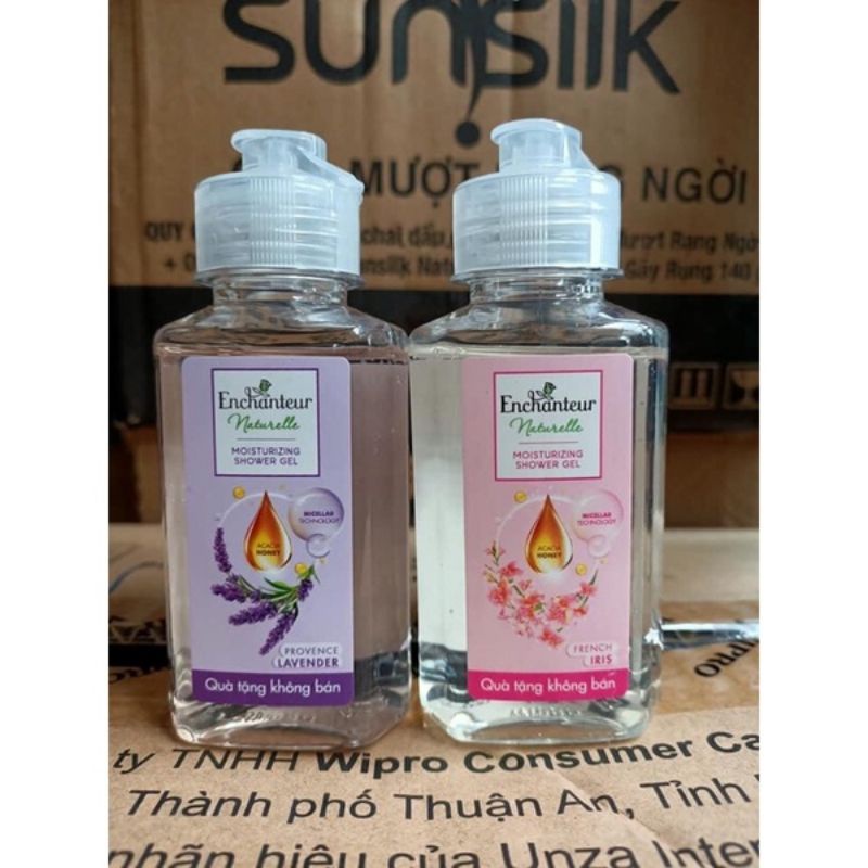 Sữa tắm Dưỡng da Enchanteur Naturelle 100gr  hương hoa Lavender & hoa iris
