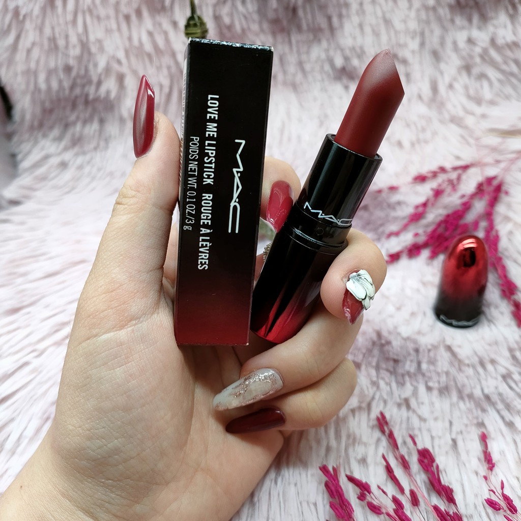 Son Mac love me lipstick rouge à lèvres Màu 423 E for effortless 3g Cao Cấp - Sắc Đỏ Quyến Rũ | BigBuy360 - bigbuy360.vn
