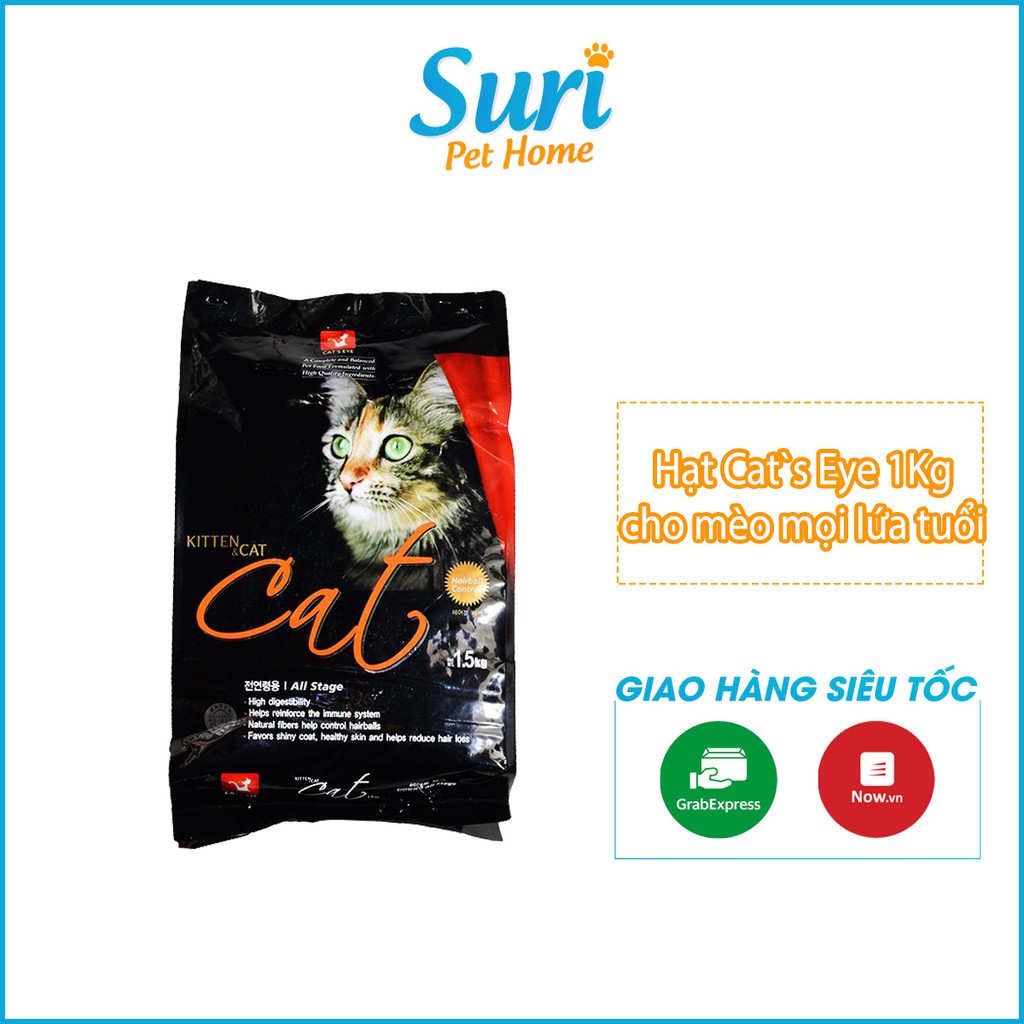 Thức ăn hạt cho mèo hạt Cat's Eye - Túi Zip 1kg