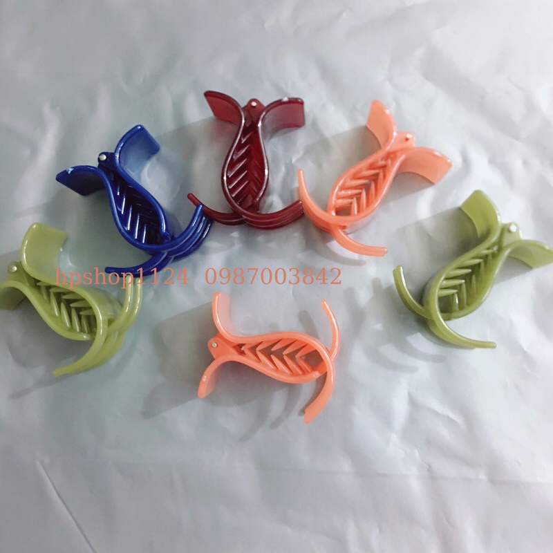 Kẹp tóc càng cua 5 răng bóng đẹp chắc chắn nhiều màu