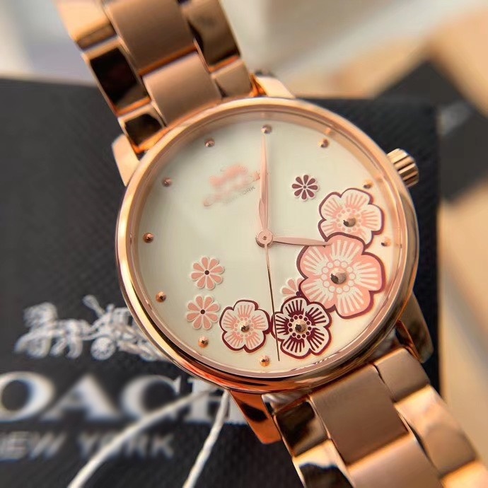 Đồng Hồ Nữ Coach Grand Blush 14503057 14503007 , Dây Thép Màu Rose Gold , Size 36/28mm