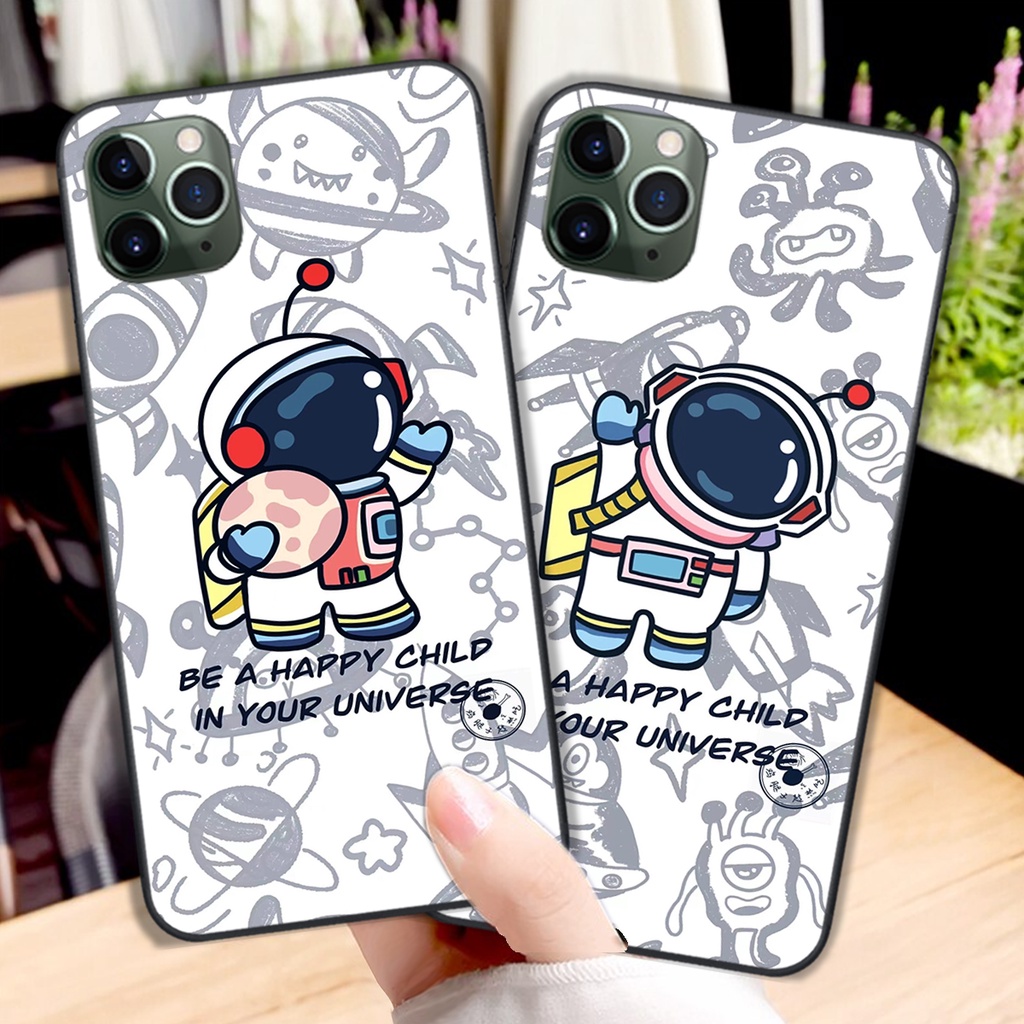 Ốp lưng Iphone 11/11 pro/11 Pro max/12/12 Pro/12 Pro Max/12 mini mẫu phi hành gia