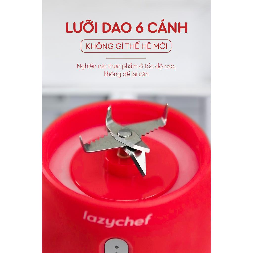 Máy xay sinh tố bỏ túi 3IN1 LAZYCHEF - Máy Xay Đa Năng ,Thiết Kế Nhỏ Gọn