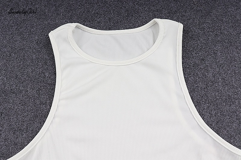 Áo sát nách cổ tròn form ngắn quyến rũ cho nữ