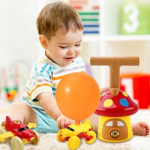 Đồ chơi vui nhộn xe bơm bóng bay hình nấm cho bé trai, gái 2 3 4 5 6 7 8 tuổi. Trò chơi vận động cho trẻ em MUMBABY37