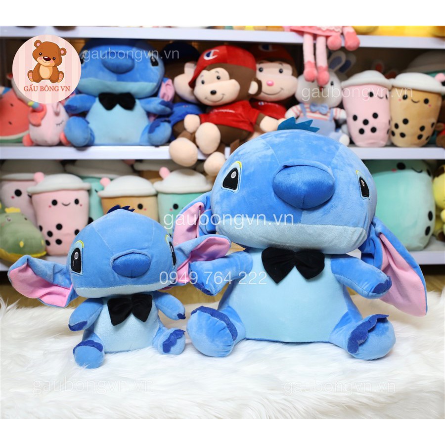 Gấu Bông Stitch FREESHIP Thú Nhồi Bông Stitch Xanh Mềm Mịn Đáng Yêu - Gối Ôm Hàng Nhập Khẩu