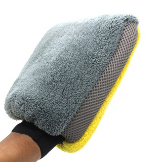 Găng tay rửa xe 3IO microfiber vải lông cừu 26196