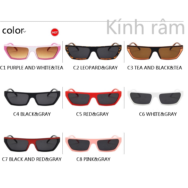 Kính mát thể thao gọng vuông cao cấp cho nam &amp; nữ