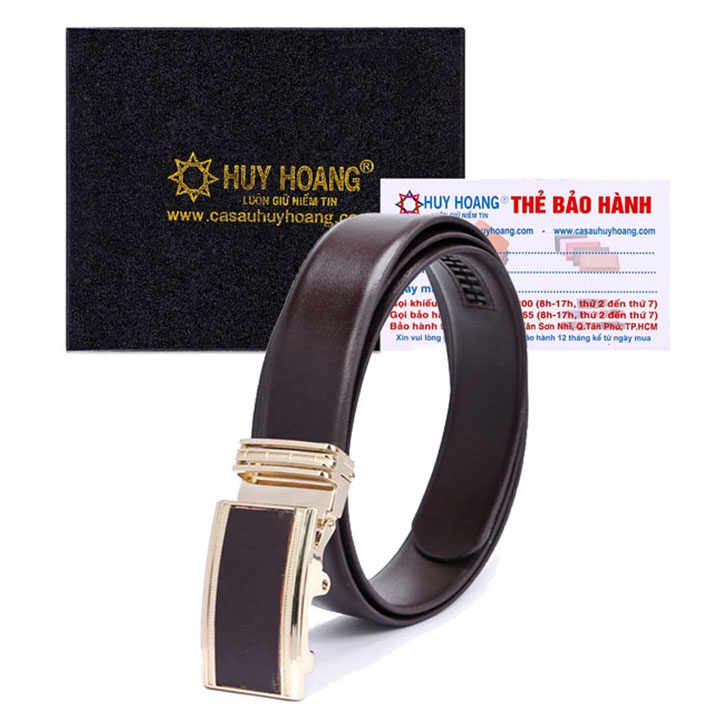Dây nịt nam da bò nhiều loại màu nâu HP4103-06-09-12-21-24
