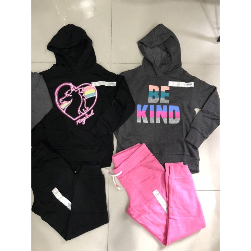 Set bộ xuất dư cho bé gồm áo Hoodie và quần Joggers (từ 21kg đến 39kg) có tách quần lẻ, áo lẻ