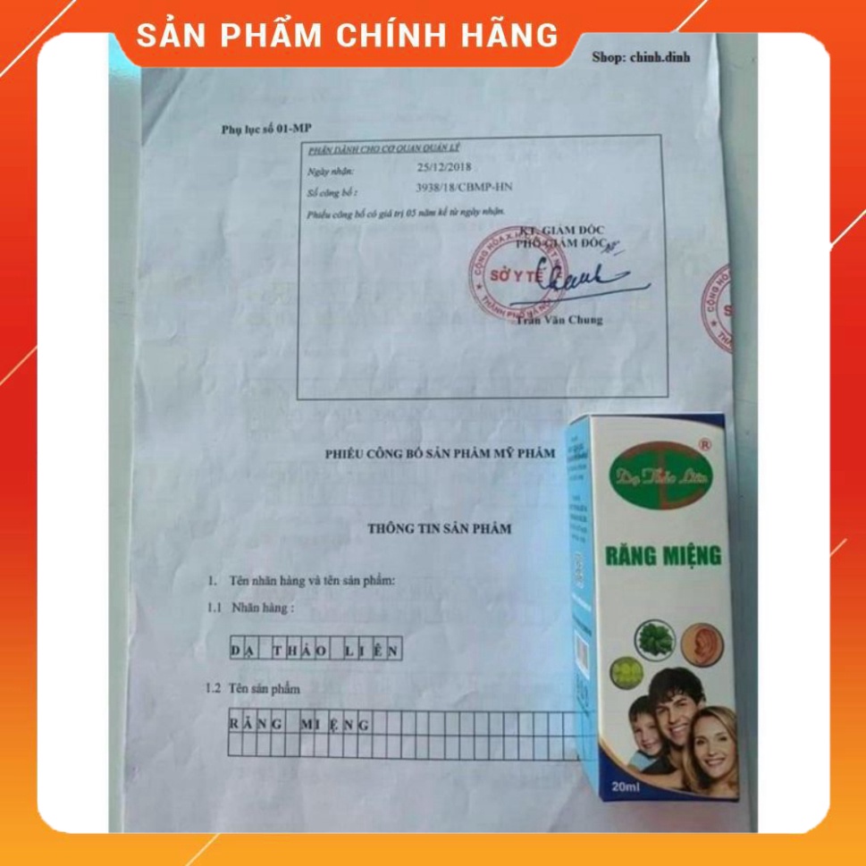 Tinh Dầu Răng Miệng Dạ Thảo Liên