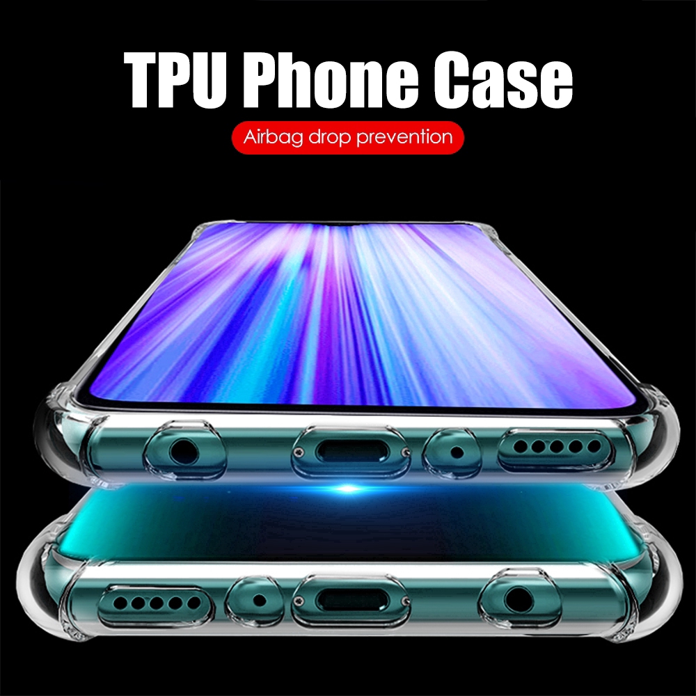 Ốp điện thoại trong suốt có túi khí chống sốc cho Xiaomi Redmi Note 8 7 K20 Pro CC9E Mi A3 Mi9 MiX 3 2S Play Max3 Mi8