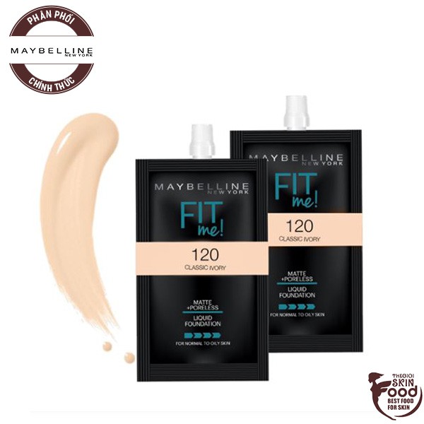 Kem Nền Kiềm Dầu, Lớp Nền Mịn Lì Tự Nhiên Maybelline Fit Me Matte Poreless Foundation | BigBuy360 - bigbuy360.vn
