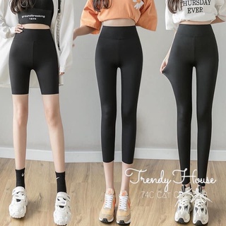 Quần legging quần thun nữ ngắn lửng dài co giãn 4 chiều siêu ôm