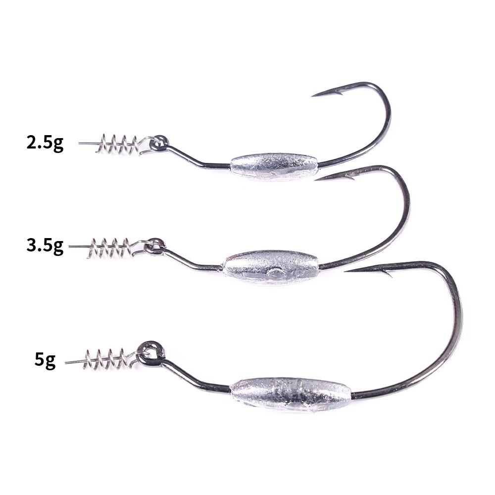 Set 5 Mồi Câu Giả Hiệu Quả Để Câu Cá 2.5g 3.5g 5g