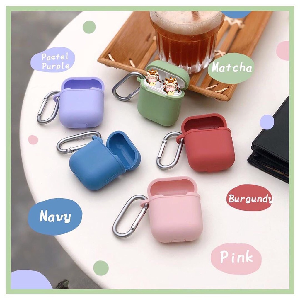 Ốp Airpods 1/2/Pro màu nắp liền