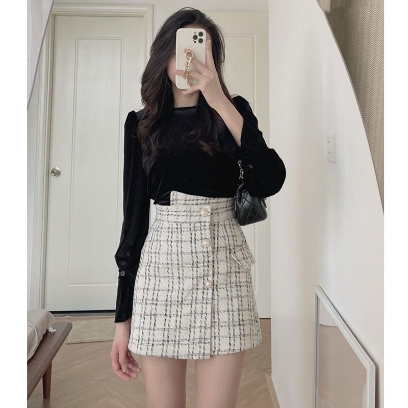 Áo Nhung Dài Tay Nơ Sau Siêu Xinh Hàng Quảng Châu M593- Lolla_Fashion