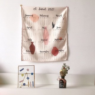 Lịch vải treo tường trang trí 2021