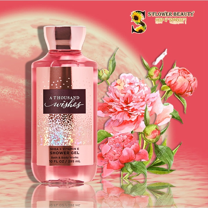 A THOUSAND WISHES | Bộ Sản Phẩm Gel Tắm -  Dưỡng Thể - Xịt Thơm Nước Hoa Toàn Thân Bath & Body Works Body