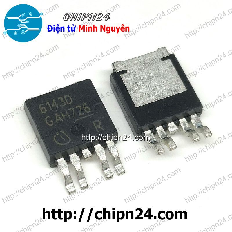 [1 CON] (SOP) IC 6143D TO-252-4 (SMD Dán) (BTS6143D 6143 IC Power Max 35V 33A 59W)
