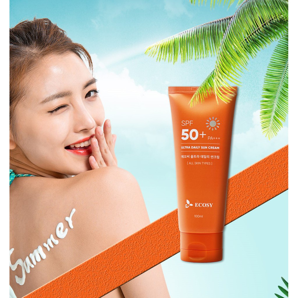 Kem Chống Nắng ECOSY Ultra Daily Sun Cream Kiềm Dầu Không Trôi 100ml