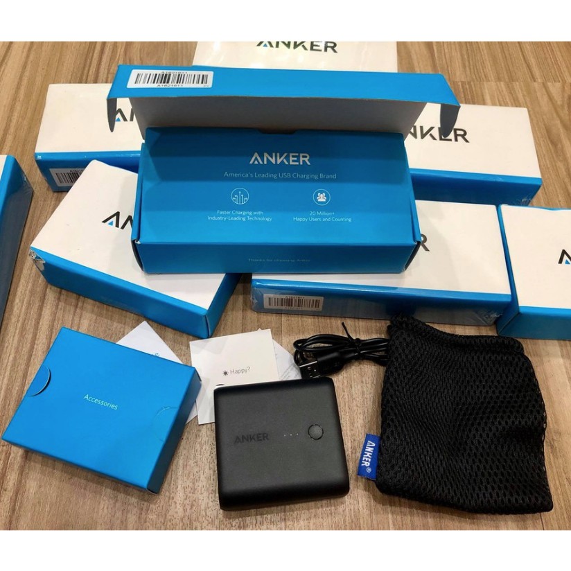 (Mới tinh fullbox) Pin sạc Dự Phòng Anker PowerCore Fusion dung lượng 5000 MAh A1621 - 2 cổng