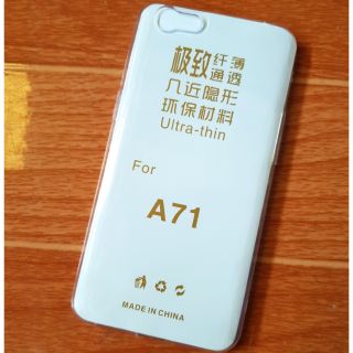 Ốp lưng Oppo A71 dẻo silicon trong suốt siêu mỏng