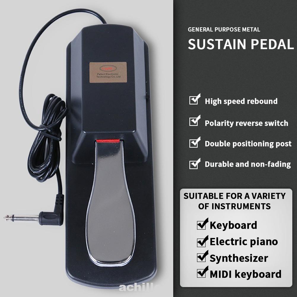 Durable Electric Piano Keyboard Instrument Metal Practical Anti Slip Sustain Pedal