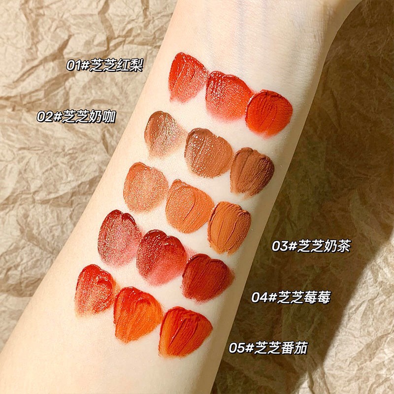 MAGICCASA Set 5 thỏi son kem siêu mượt môi nội địa trung