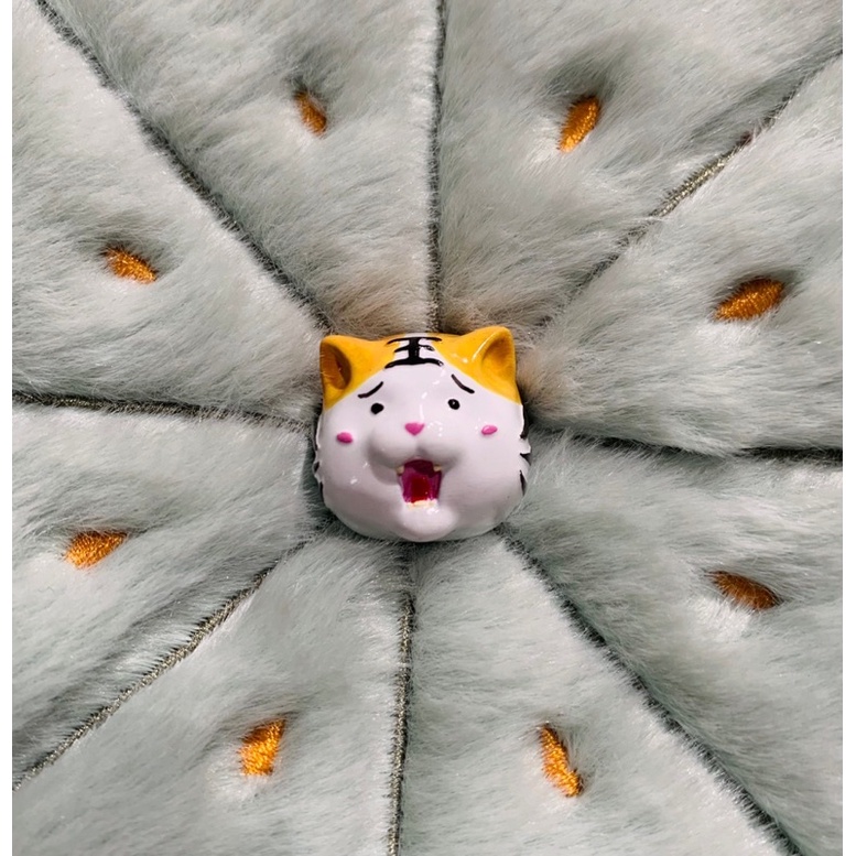 Nút bàn phím cơ hình hổ mắt tròn lỗ tai màu cam/ Resin keycap/ Keycap set/ Esc keycap/ Gift for gamer