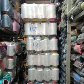 Tơ vắt sổ trắng 150 ( 2 cuộn/1.25kg/52.000 ) giá rẻ nhất trên Shoppe