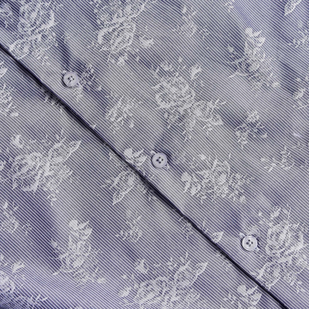 Áo Sơ Mi Nam họa tiết SEVENUOMO Form Dáng Hàn Quốc, Không Nhăn, Vải Mịn Mát Form Vừa Họa Tiết Hoa SM_HT15