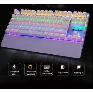 Bàn phím LED CƠ GAME THỦ Detek Urban Radius K28 màu Trắng