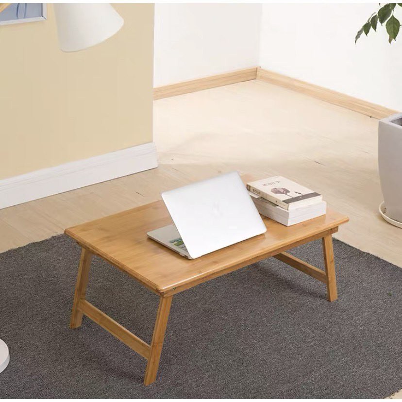 Bàn Gỗ Đa Năng Chân Xếp 40x60cm - Bàn trà chữ nhật sofa/cafe ngồi bệt gấp gọn gỗ tự nhiên đa năng | BigBuy360 - bigbuy360.vn