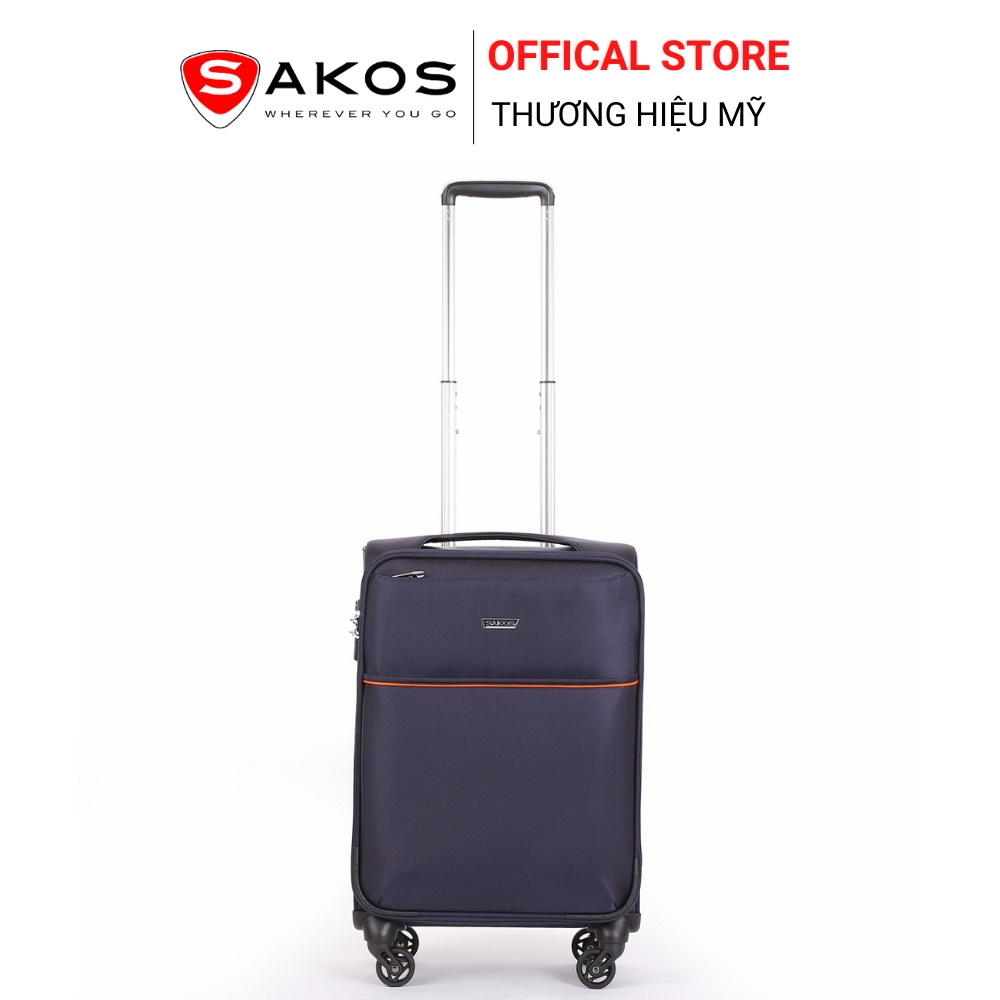 Vali Kéo Vải Du Lịch SAKOS ELITE 5 - Size S (20inch)/ Xách Tay (Cabin) - Khóa TSA - Chống Thấm, Trượt Nước