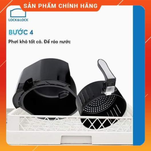 NỒI CHIÊN KHÔNG DẦU ĐIỆN TỬ LOCK&amp;LOCK EJF351BLK (5.2L) (Màu đen) - Hàng chính hãng - Bảo hành 12 tháng