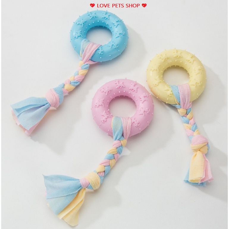 ĐỒ CHƠI XƯƠNG GẶM CHO CHÓ MÈO KÈM DÂY THỪNG &quot;MẪU MỚI&quot; - LOVE PETS SHOP