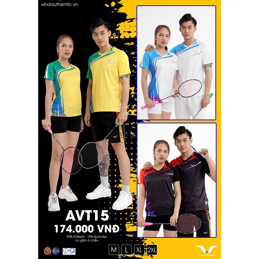 ÁO NỮ CẦU LÔNG, BÓNG CHUYỀN, CHẠY BỘ,... HÀNG CHÍNH HÃNG VINA- KHÔNG GÂY ĐỘC HẠI,MẤU MỚI 2022