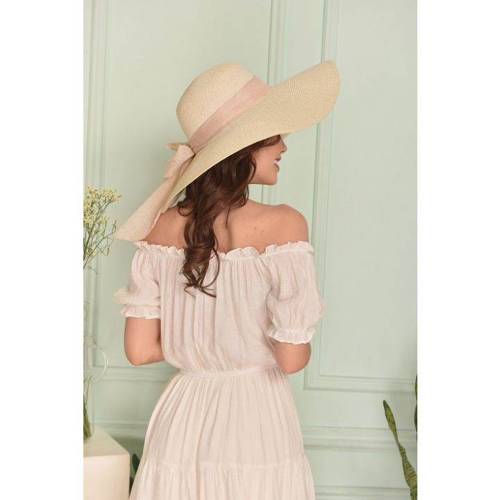 Váy maxi trắng chun vai - G Beauty | BigBuy360 - bigbuy360.vn