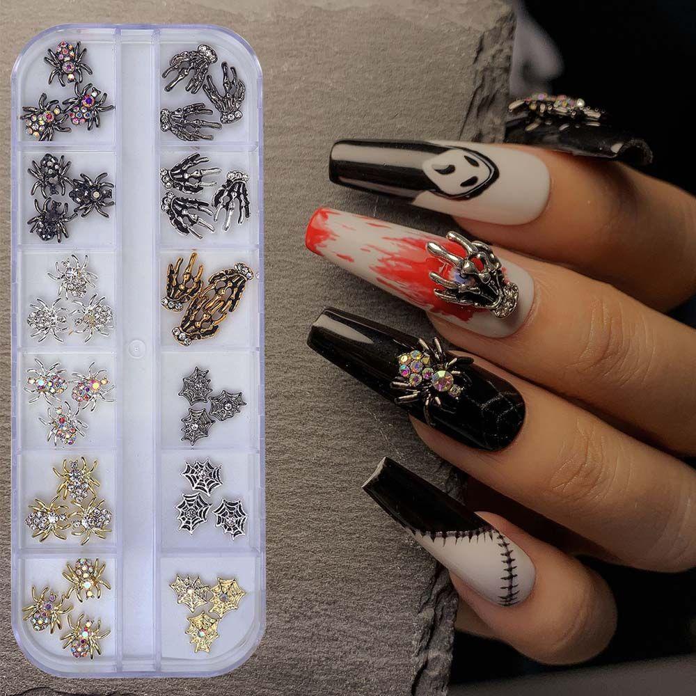 AROMA Phụ Kiện Trang Trí Móng Tay Nghệ Thuật Chủ Đề Halloween Độc Đáo