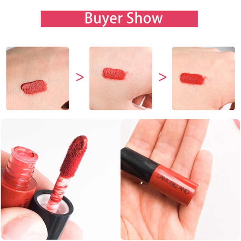 Matte Lamusland Liquid Lipstick Lasting Waterproof 3.5g okase
