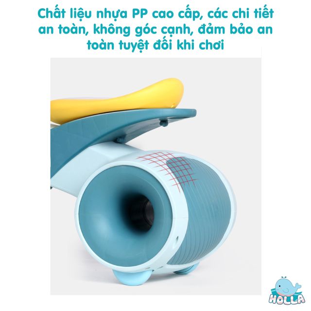 Xe chòi chân kiêm xe lắc cao cấp Holla