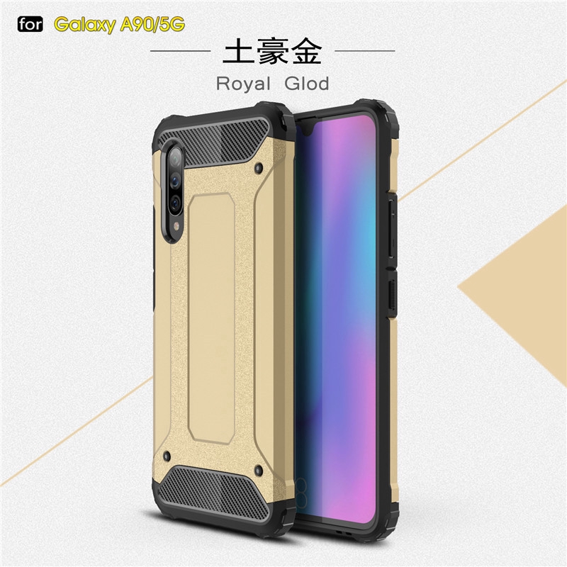 Fashion Armor Shockproof Cover Silicone Hard PC Back Protective Phone Case For Samsung Galaxy A90 5G