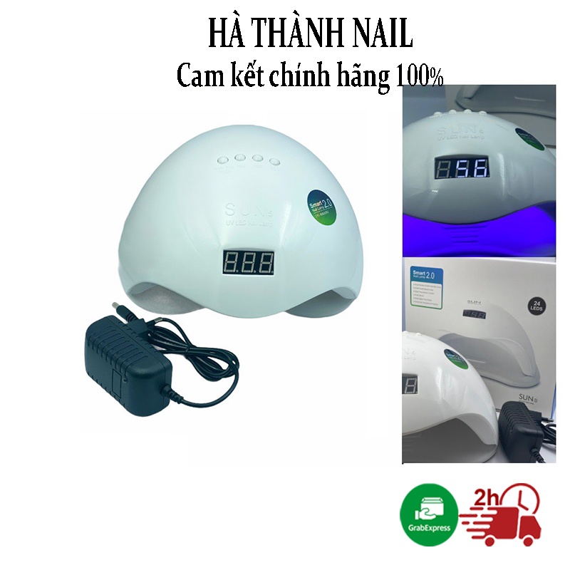 Máy hơ gel máy hơ móng sun5 chữ nổi cảm ứng vừa 2 tay có công nghệ LED cảm ứng nhiệt tự động sấy