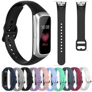 Dây Đeo Thay Thế Chất Liệu Silicon Màu Trơn Cho Samsung Galaxy fit SM-R370