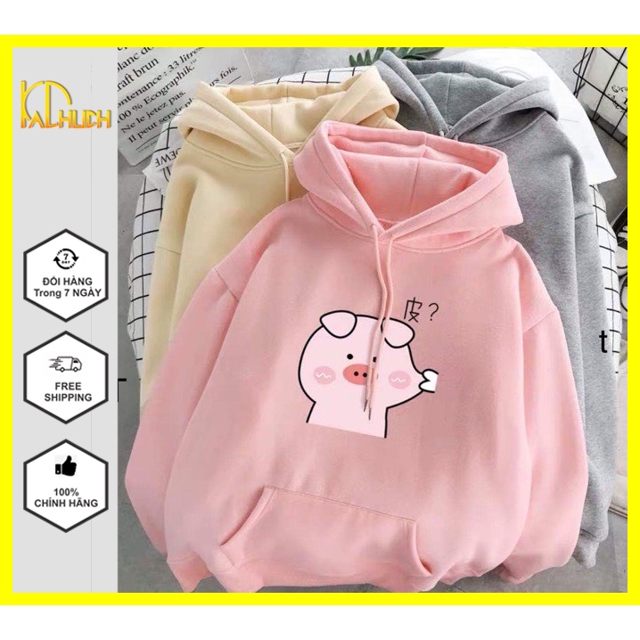 ÁO HOODIE NAM NỮ UNISEX IN HEO NHÉO MÁ SIÊU CƯNG